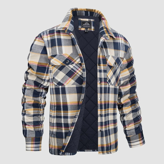 R&B - Gestreifte Flanelljacke