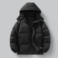 R&B | Stilvolle Herren warme Pufferjacke mit Kapuze für den Winter
