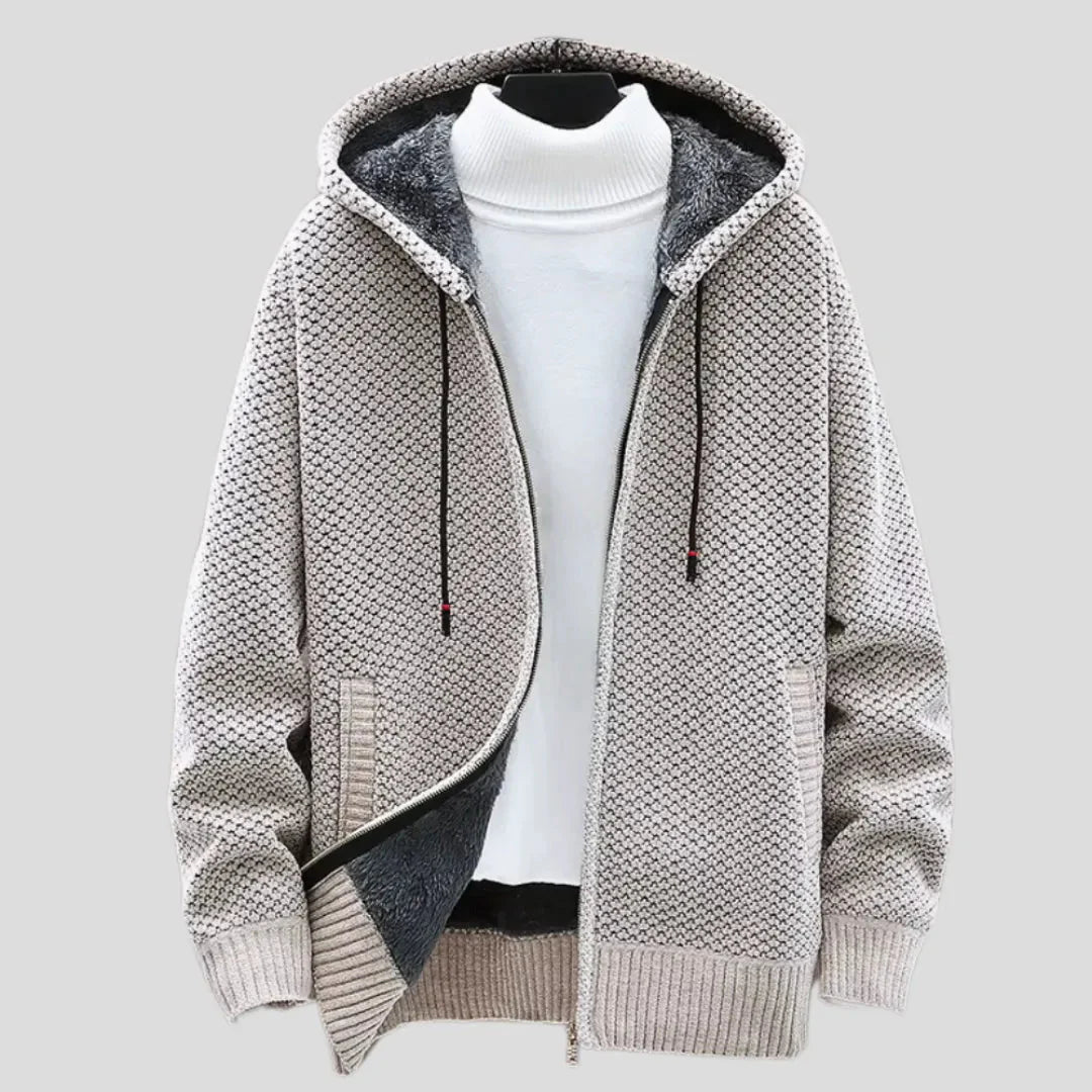 R&B | Strickfleece Zip Hoodie