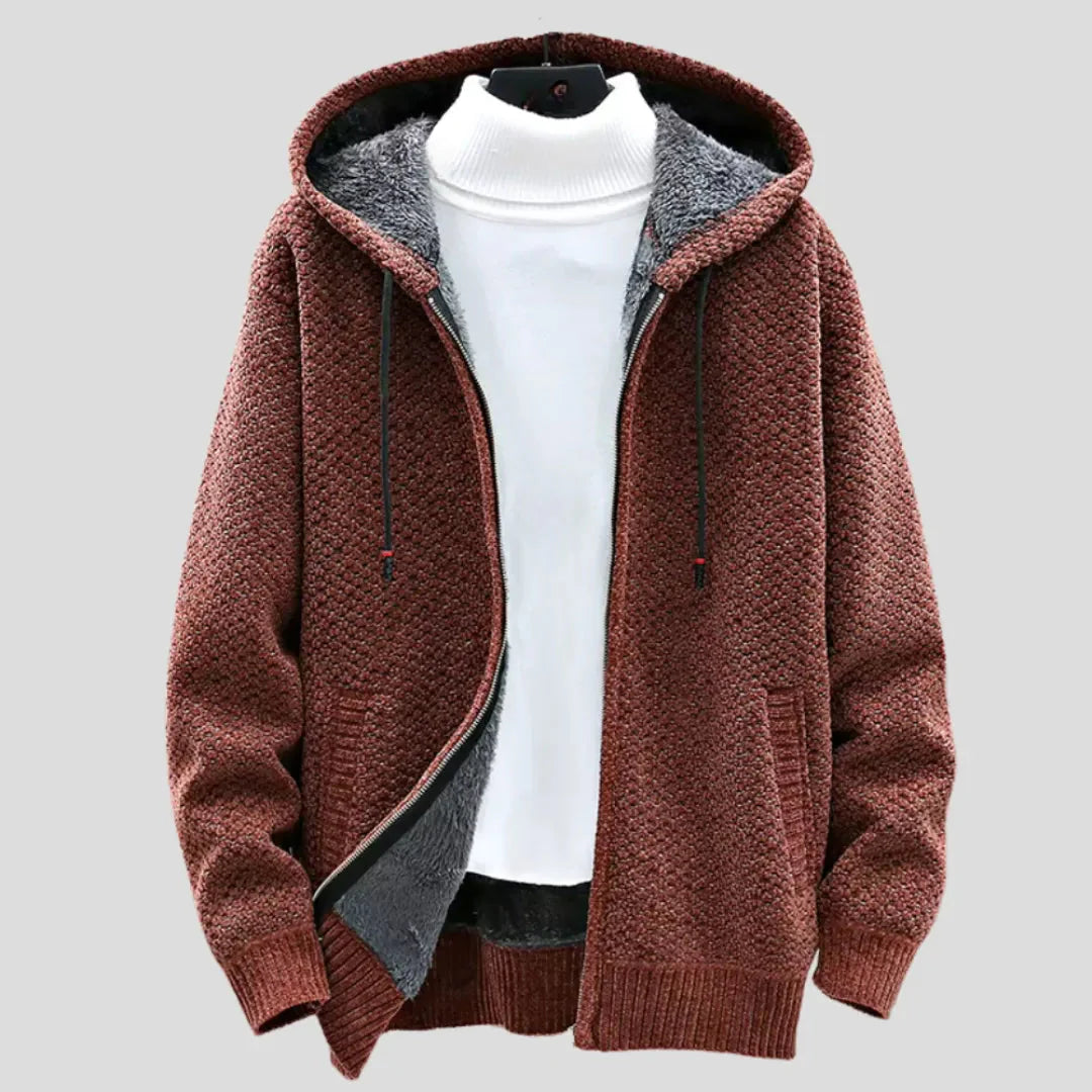 R&B | Strickfleece Zip Hoodie