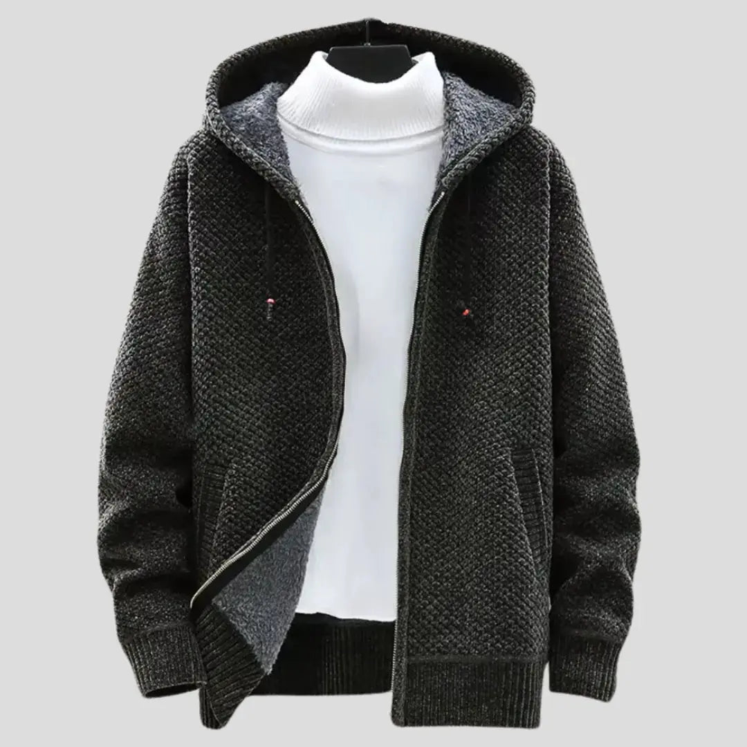 R&B | Strickfleece Zip Hoodie