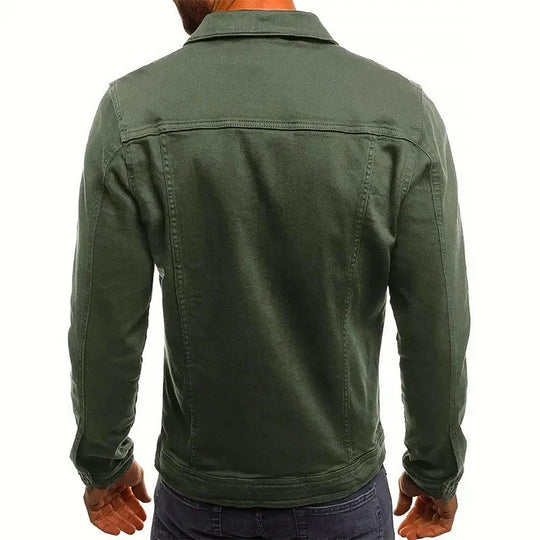R&B | Slim-Fit Knopfleiste Denim-Jacke