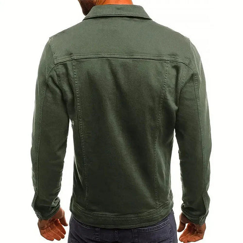 R&B | Slim-Fit Knopfleiste Denim-Jacke