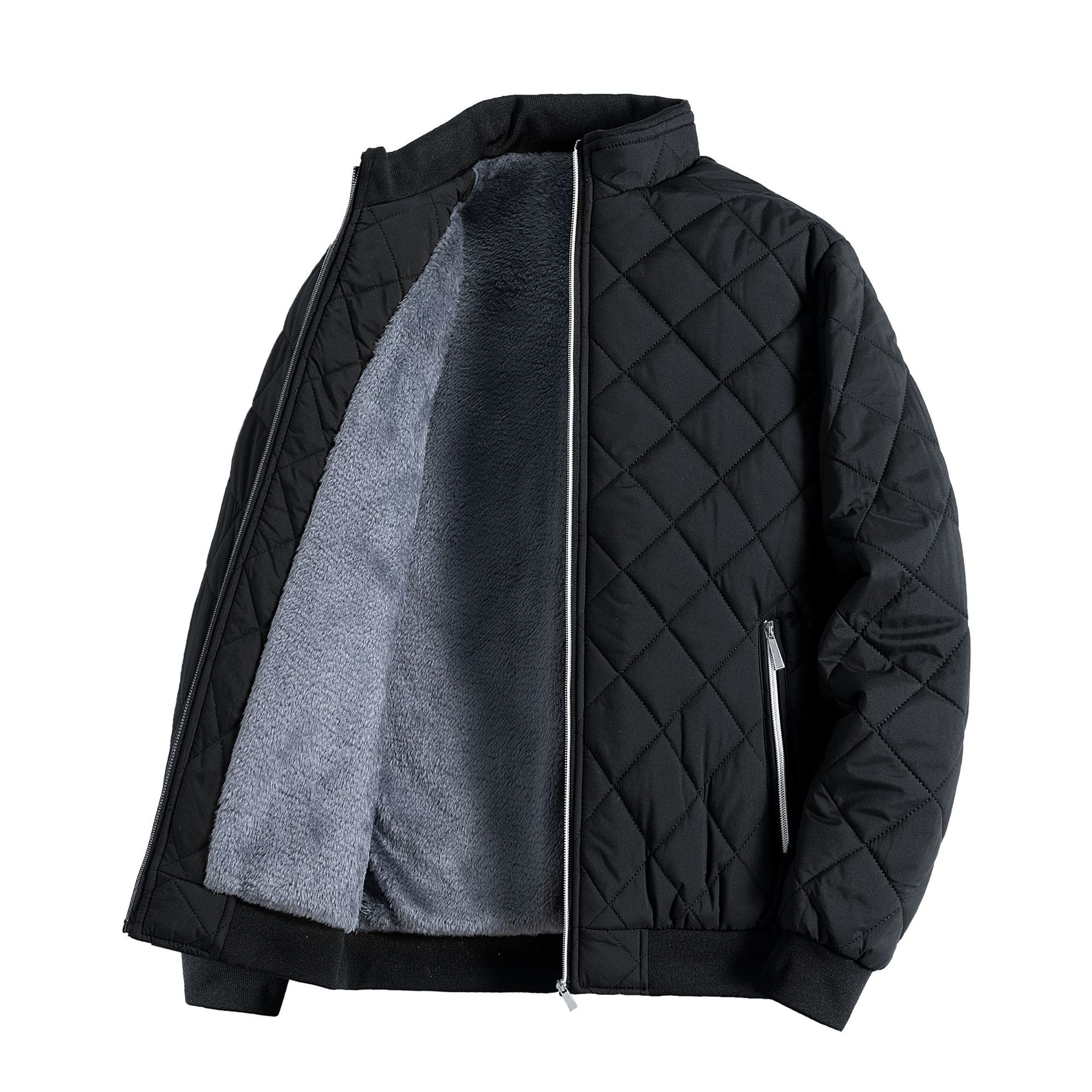 R&B | Stilvolle Herren Freizeit Fleece Puffer Jacke für kalte Tage