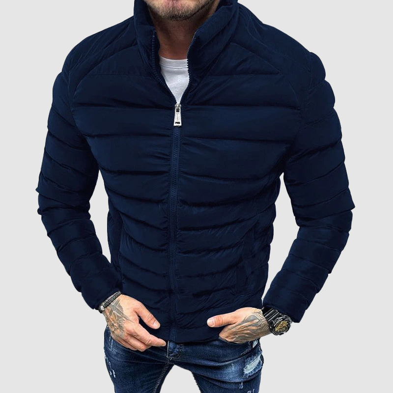 R&B | Isolierte Slim Fit Herren Pufferjacke für kalte Jahreszeiten