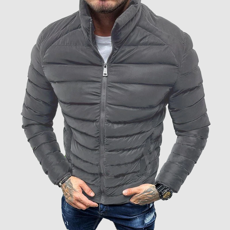 R&B | Isolierte Slim Fit Herren Pufferjacke für kalte Jahreszeiten