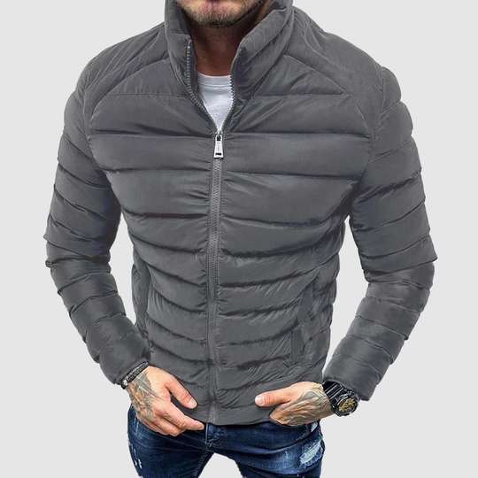R&B | Isolierte Slim Fit Herren Pufferjacke für kalte Jahreszeiten