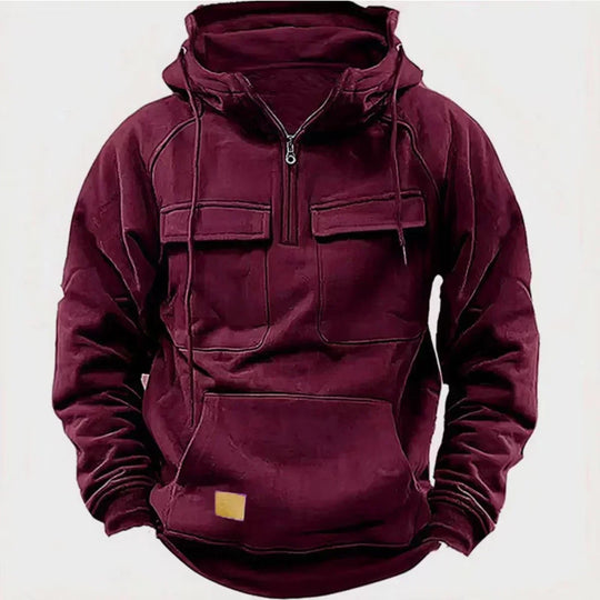 Heidi-Mode | Hoodie - Bequemer & warmer Pullover mit Kapuze, Reißverschluss und praktischen Taschen