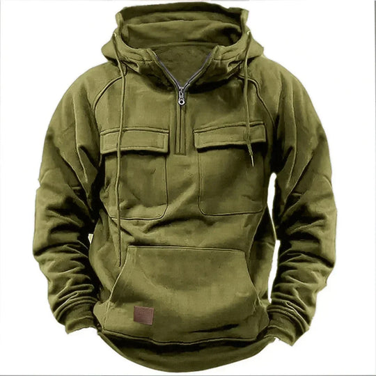 Heidi-Mode | Hoodie - Bequemer & warmer Pullover mit Kapuze, Reißverschluss und praktischen Taschen