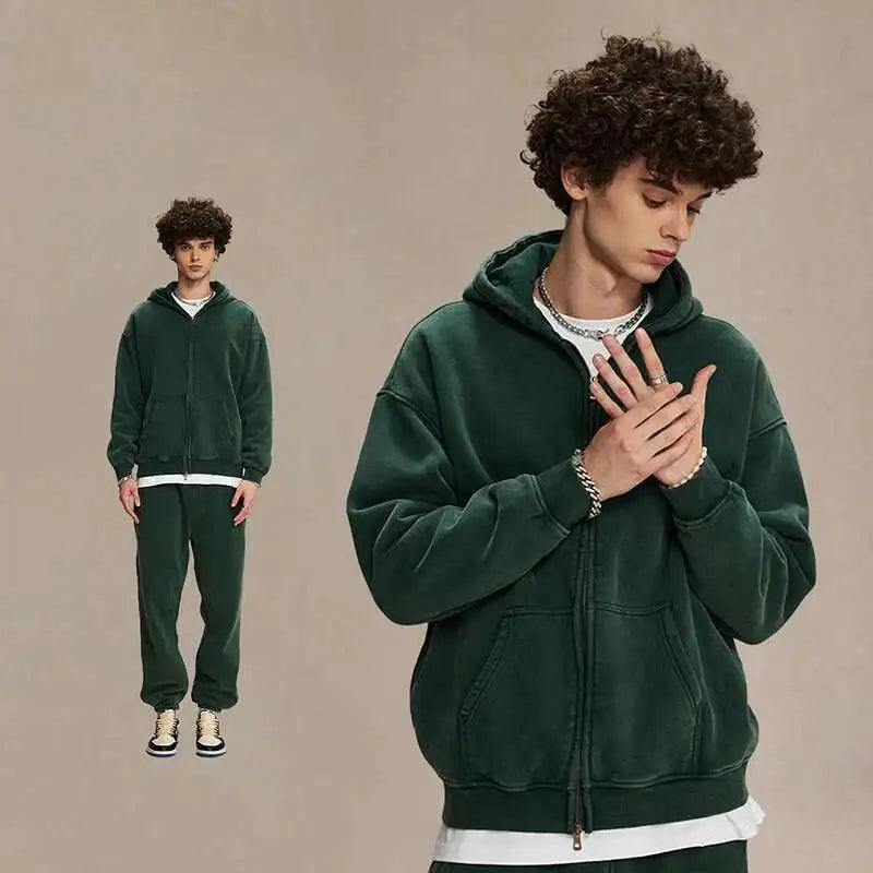 R&B | Hoodie - Weicher & Bequemer Vintage Pullover mit Fleece-Haube für den täglichen Gebrauch