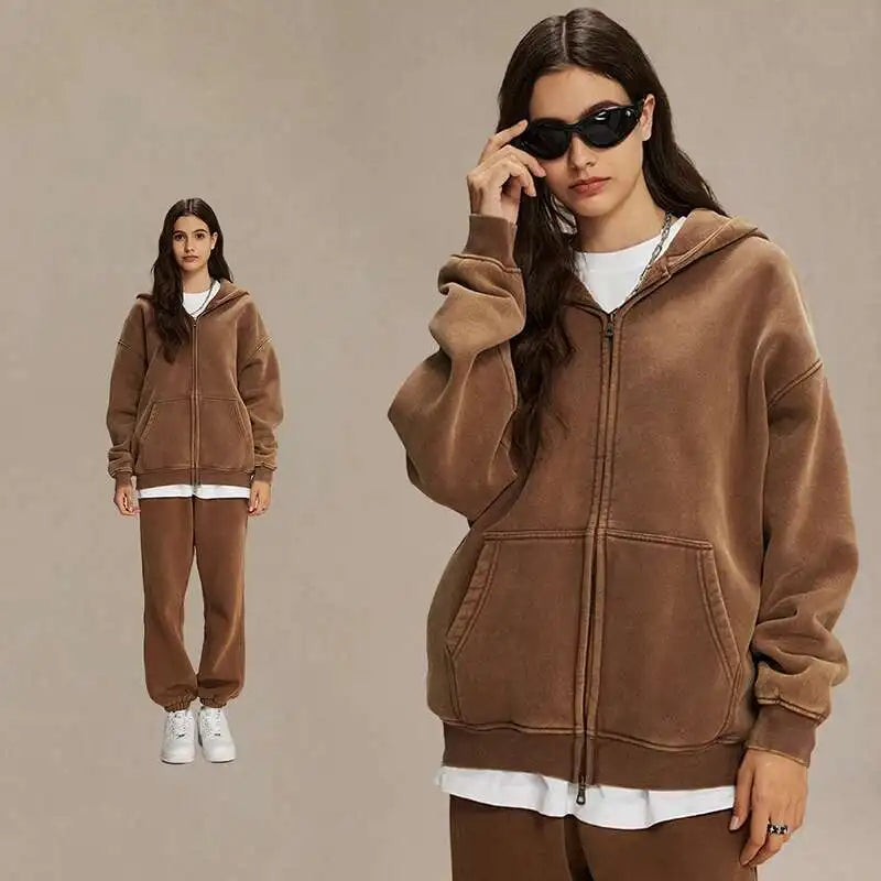 R&B | Hoodie - Weicher & Bequemer Vintage Pullover mit Fleece-Haube für den täglichen Gebrauch