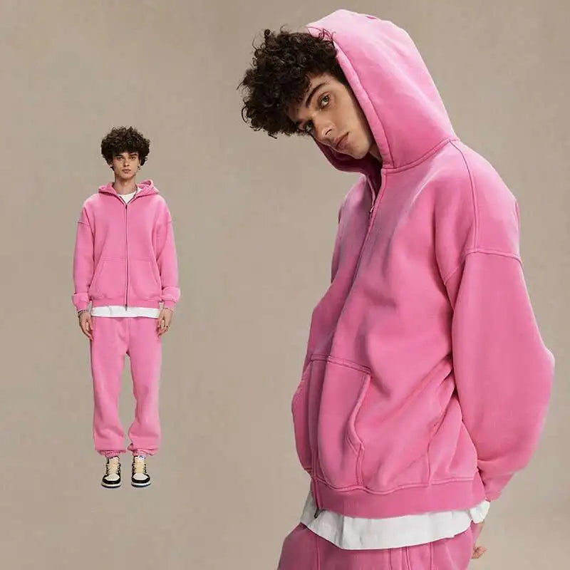 R&B | Hoodie - Weicher & Bequemer Vintage Pullover mit Fleece-Haube für den täglichen Gebrauch