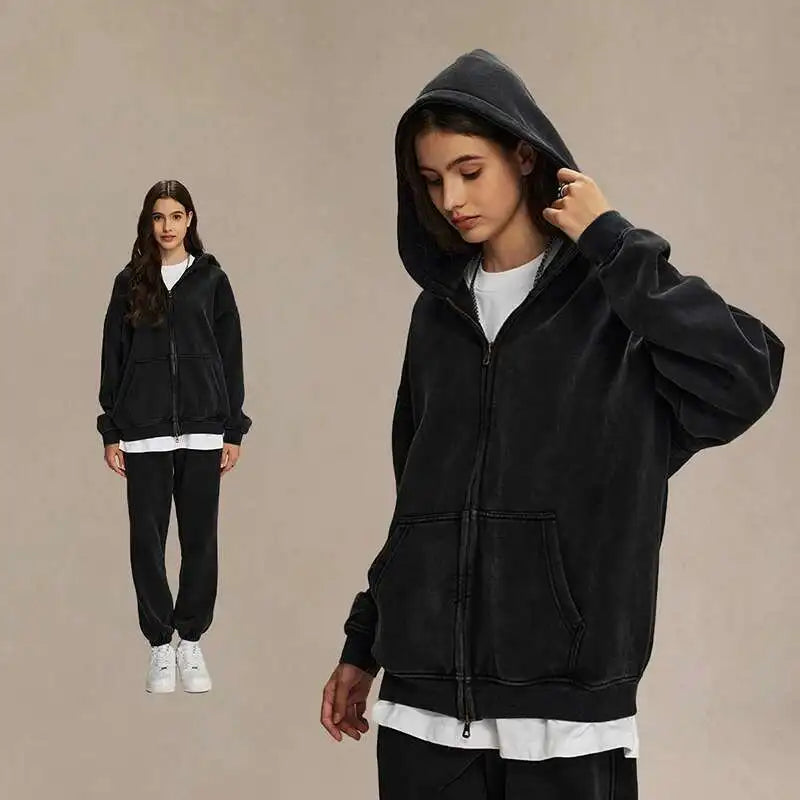 R&B | Hoodie - Weicher & Bequemer Vintage Pullover mit Fleece-Haube für den täglichen Gebrauch
