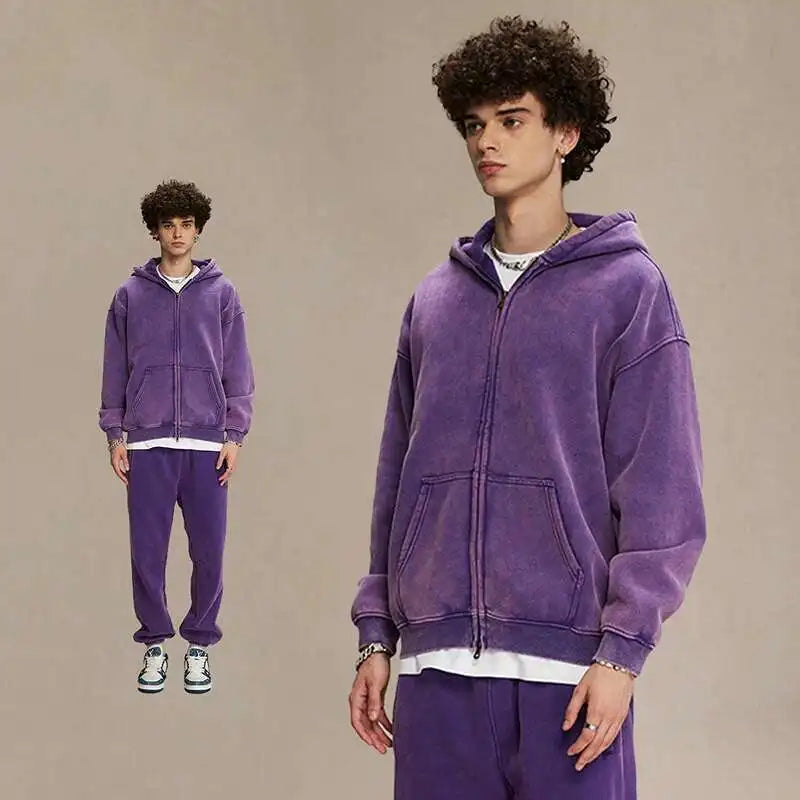 R&B | Hoodie - Weicher & Bequemer Vintage Pullover mit Fleece-Haube für den täglichen Gebrauch