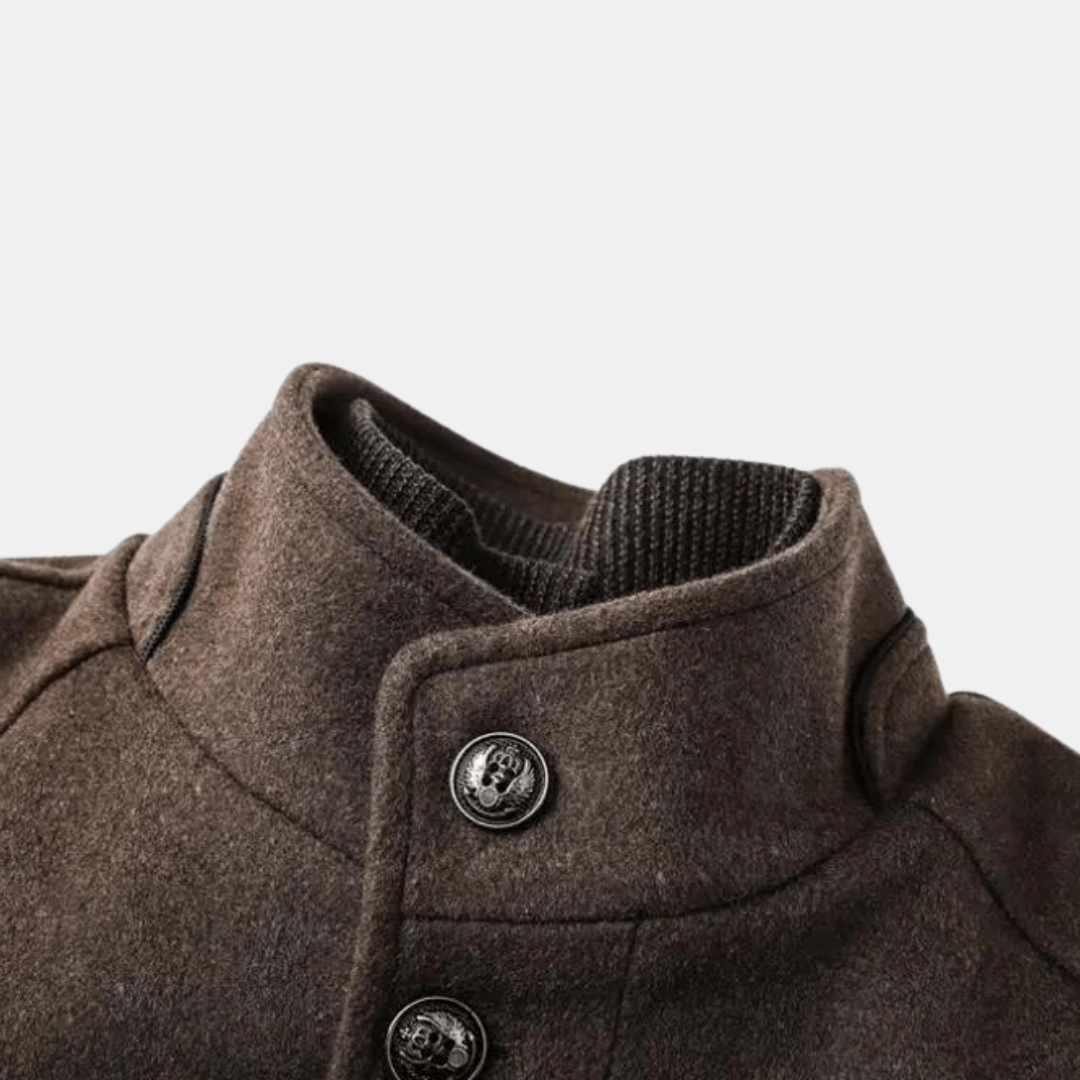 R&B | Hochgeschlossener Wintermantel mit Erhöhter Eleganz