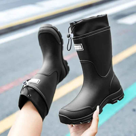R&B | Wadenregenschuhe - Leichtgewichtiger, Wasserdichter Gummi-Design für Komfort