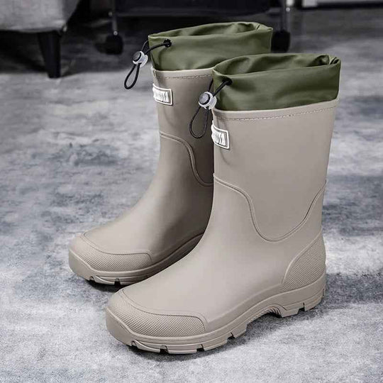 R&B | Wadenregenschuhe - Leichtgewichtiger, Wasserdichter Gummi-Design für Komfort