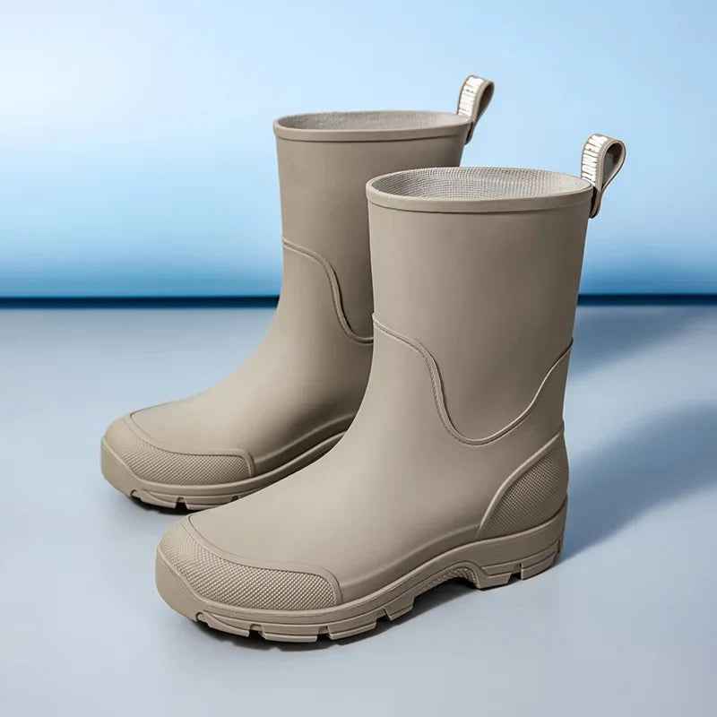 R&B | Wadenregenschuhe - Leichtgewichtiger, Wasserdichter Gummi-Design für Komfort