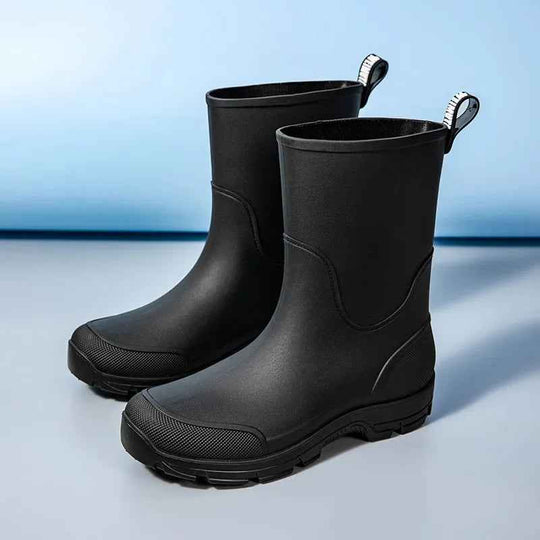 R&B | Wadenregenschuhe - Leichtgewichtiger, Wasserdichter Gummi-Design für Komfort