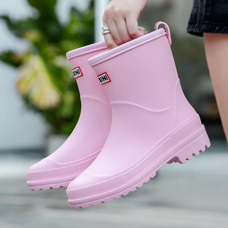 R&B | Mid-Cut Wasserdichte Regenstiefel für Frauen – Stilvoll & Funktional