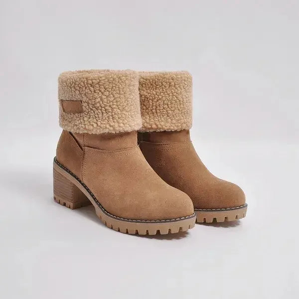 R&B | Mid-Tube Fellgefütterte Stiefel für Frauen – Stylisch, Warm, Komfort Design