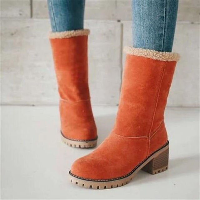 R&B | Damen Schneestiefel mit Fellfutter – Warm & Komfort Design