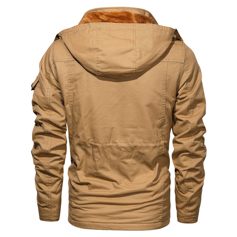 R&B | Stil Baumwolljacke für Männer mit Fleece-Futter