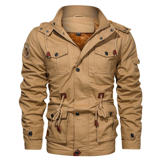 R&B | Stil Baumwolljacke für Männer mit Fleece-Futter