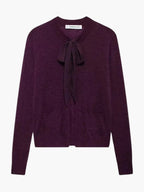 R&B | Damen Weicher Strickcardigan mit Bindegürtel und Praktischen Taschen