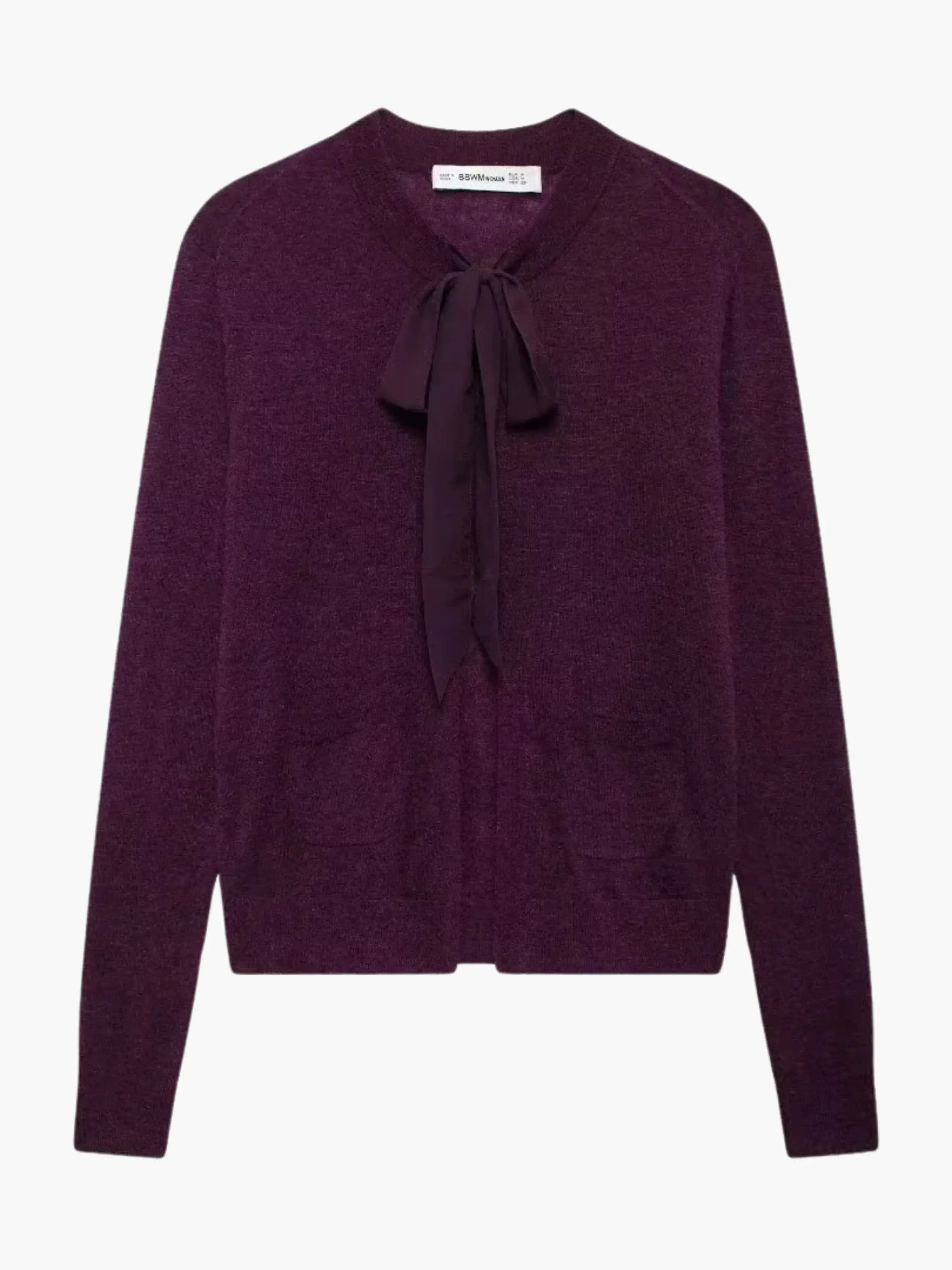 R&B | Damen Weicher Strickcardigan mit Bindegürtel und Praktischen Taschen