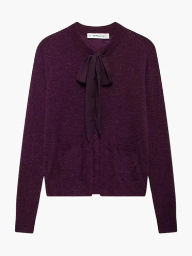 R&B | Damen Weicher Strickcardigan mit Bindegürtel und Praktischen Taschen
