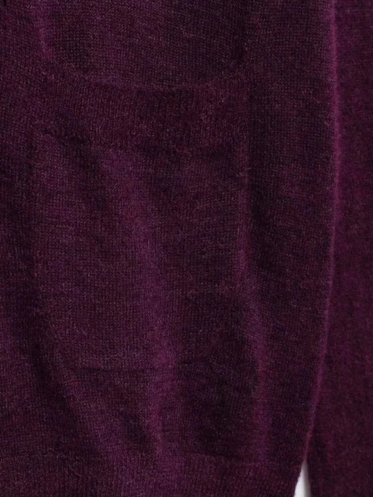 R&B | Damen Weicher Strickcardigan mit Bindegürtel und Praktischen Taschen