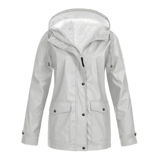 R&B | Damen Winter Gefütterte Winddichte Regenjacke