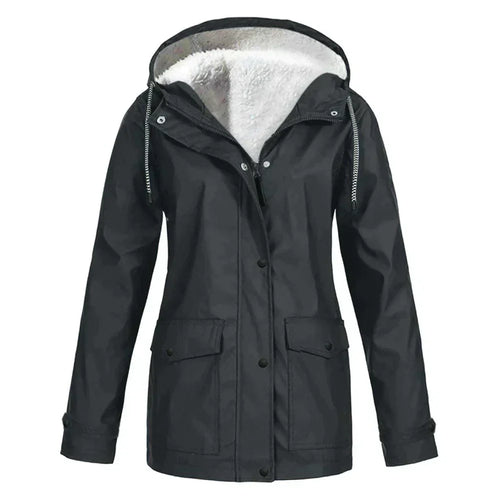 R&B | Damen Winter Gefütterte Winddichte Regenjacke