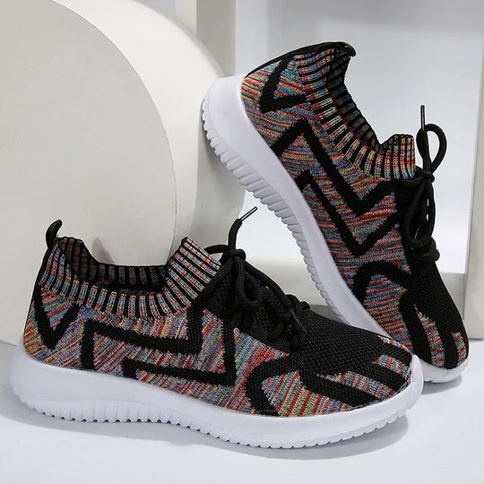 Farbenfrohe MusterSneakers Für Damen R&B