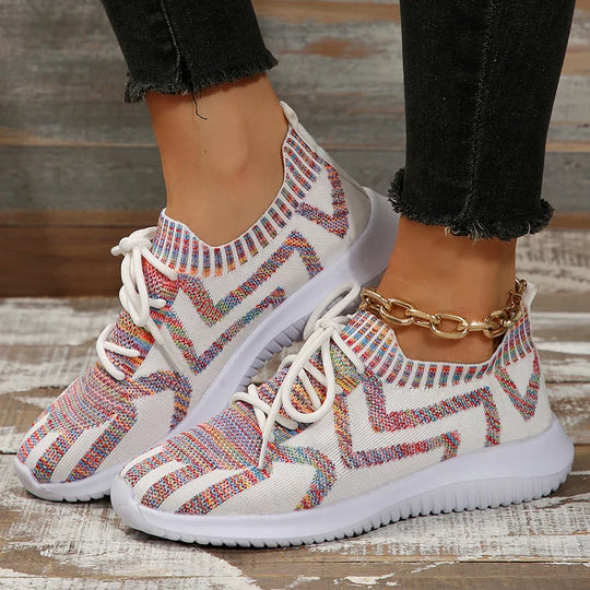 Farbenfrohe MusterSneakers Für Damen R&B
