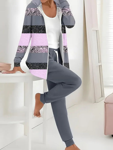 R&B | Hosenanzug aus Polyester-Strickstoff mit Allover-Print