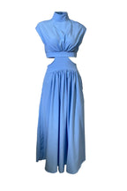 R&B | Mock Neck Cutout Midi Kleid