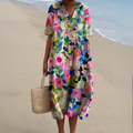 R&B | Buntes Baumwoll-Sommerkleid