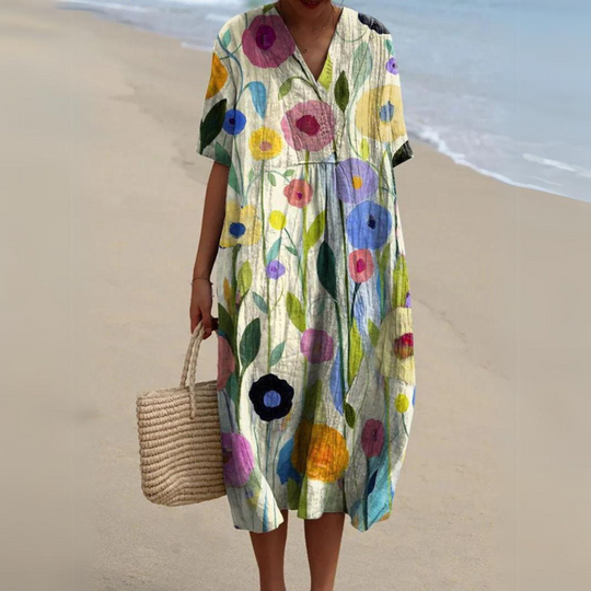 R&B | Buntes Baumwoll-Sommerkleid