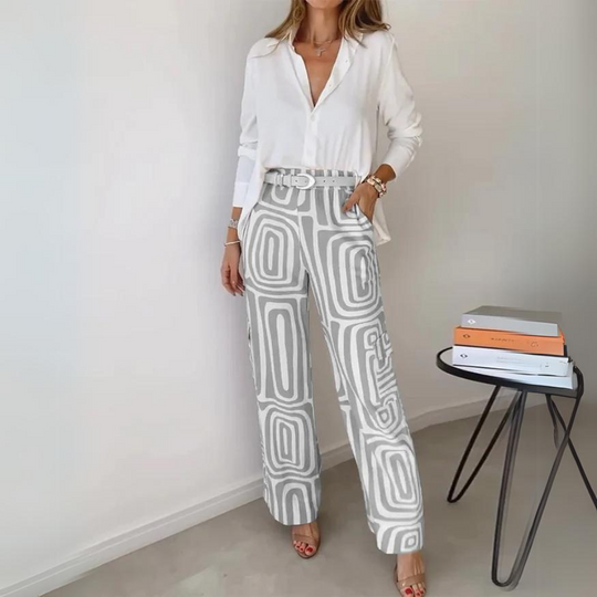 R&B | Elegantes Set mit Bluse und Hose