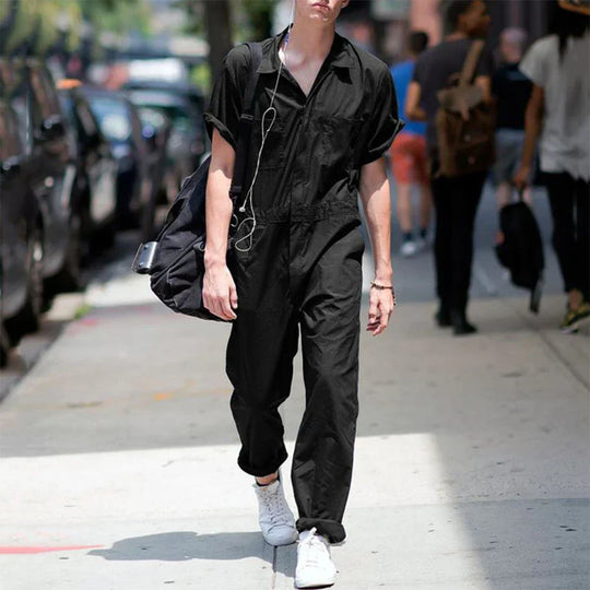 R&B | Einfarbiger Jumpsuit für Männer