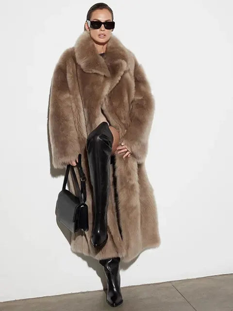 R&B | Flauschiger Winter Trenchcoat