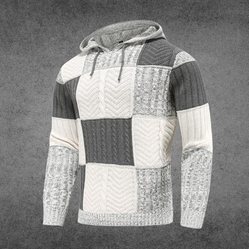 R&B | Patchwork Hoodie Baumwollmischung Einzigartiges und Bequemes Design
