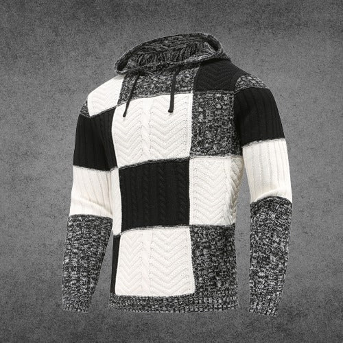 R&B | Patchwork Hoodie Baumwollmischung Einzigartiges und Bequemes Design