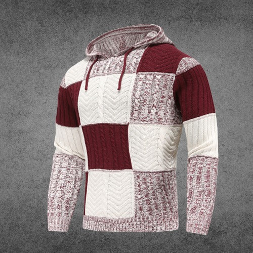R&B | Patchwork Hoodie Baumwollmischung Einzigartiges und Bequemes Design