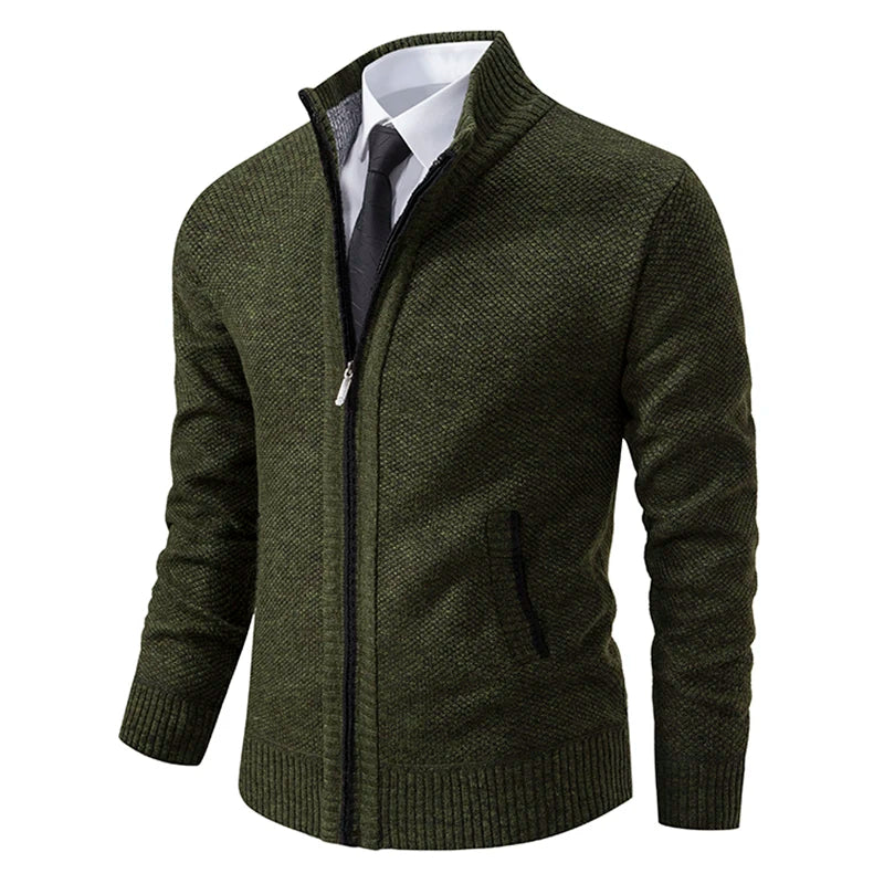 R&B - Stilvolle und Bequeme Winter Fleece Jacke mit Reißverschluss für Männer