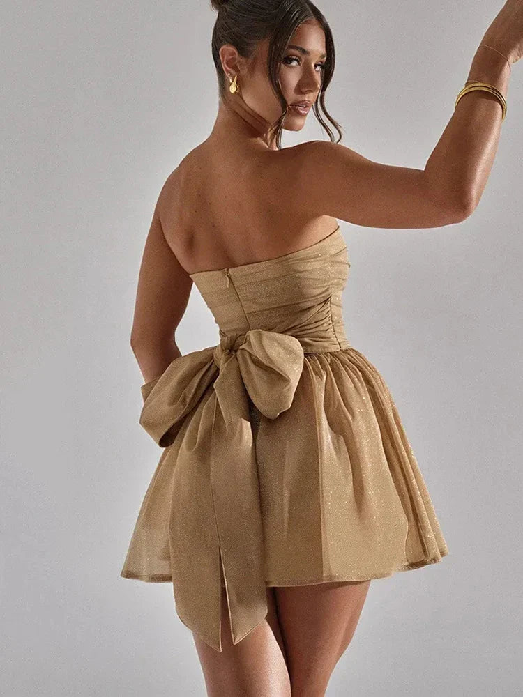 Glamourös Kurzes Festkleid