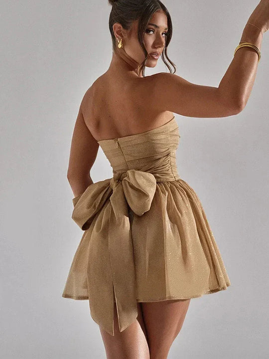 Glamourös Kurzes Festkleid