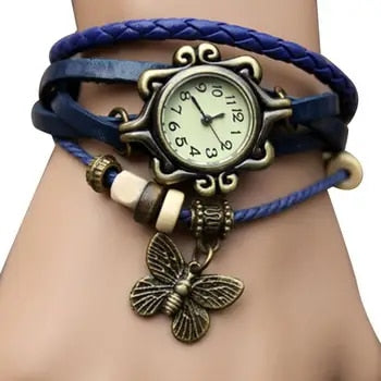 R&B | Damen-Accessoire-Uhr mit Vintage-Blumenarmband